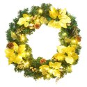 WIENIEC BOŻONARODZENIOWY Z DIODAMI LED ZIELONY 60CM PVC