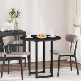 VidaXL Blat stołu Czarny Ø 80 x 1,5 cm Materiał drewnopochodny