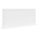 LUSTRO TOALETOWE PROSTOKĄTNY Z LUSTREM BIAŁY 100X45X18CM