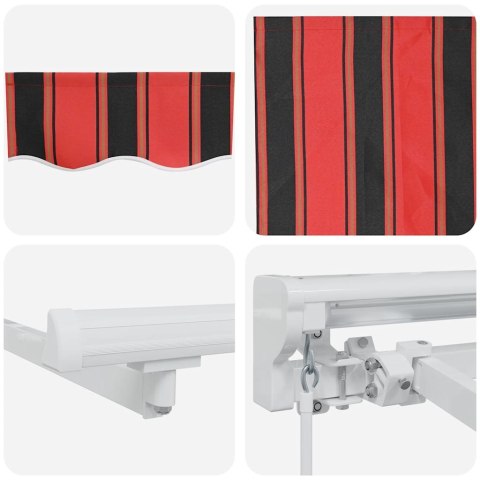 VidaXL Rama markizy Pomarańczowy i Czarny 350 x 200 cm