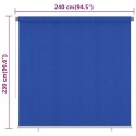 ROLETA ZEWNĘTRZNA 240X230CM NIEBIESKA HDPE