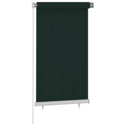 VidaXL Roleta zewnętrzna, 80x140 cm, ciemnozielona, HDPE