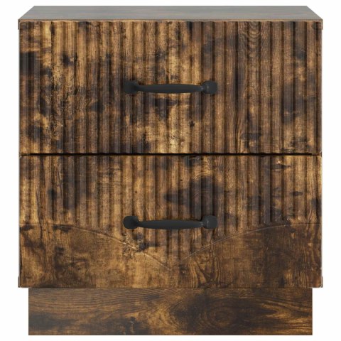 SZAFKA NOCNA Z SZUFLADĄ 2 PCS DĄB WĘDZONY 43X34,5X44,5CM