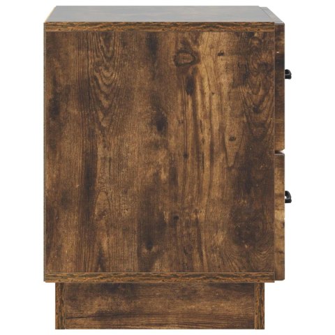 SZAFKA NOCNA Z SZUFLADĄ 2 PCS DĄB WĘDZONY 43X34,5X44,5CM