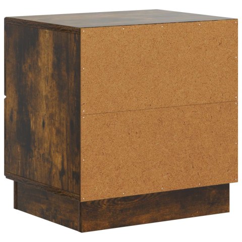 SZAFKA NOCNA Z SZUFLADĄ 2 PCS DĄB WĘDZONY 43X34,5X44,5CM