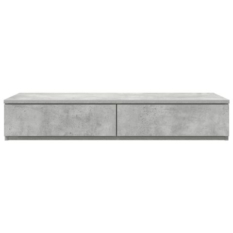 SZUFLADY DO ŁÓŻKA Z SZUFLADĄ BETONOWY SZARY 90X36,5X16,5CM