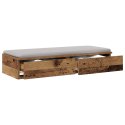 SZUFLADY DO ŁÓŻKA Z SZUFLADĄ STARE DREWNO 90X36,5X16,5CM