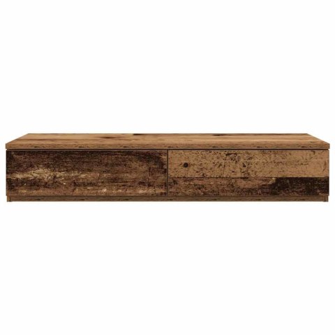 SZUFLADY DO ŁÓŻKA Z SZUFLADĄ STARE DREWNO 90X36,5X16,5CM