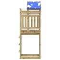 WIEŻA ZABAW BRĄZOWY 52,5X85X239CM DREWNO IMPREGNOWANE LITE