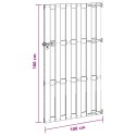VidaXL Brama ogrodowa 100 x 180 cm WPC i aluminium Czarny