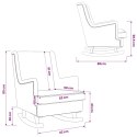 VidaXL Fotel bujany Ciemnoszary 62 x 80 x 85 cm tkanina