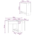 VidaXL Stół jadalniany 138 x 70 x 73,5 cm Drewno inżynieryjne