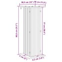 VidaXL Stojak na rośliny 2 pcs Biały wysoki połysk 30,5 x 30 x 80,5 cm