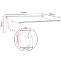 MARKIZA CIEMNOSZARY 3X2 M POLIESTER I METAL