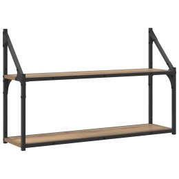 VidaXL Półka ścienna Do montażu na ścianie Dąb artisan 80 x 21 x 51 cm