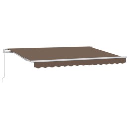 VidaXL Markiza wysuwana Ciemnoszary 450 × 350 cm Poliester i aluminium