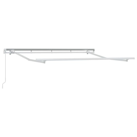 MARKIZA WYSUWANA CIEMNOSZARY 450 × 350CM POLIESTER I ALUMINIUM
