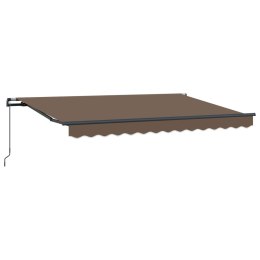 VidaXL Markiza wysuwana Ciemnoszary 450 × 350 cm Poliester i aluminium