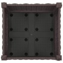 VidaXL Donica ogrodowa na kółkach brązowy 40 x 40 x 29 cm PP