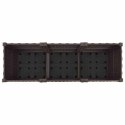 VidaXL Donica ogrodowa na kółkach brązowy 120 x 40 x 44 cm PP