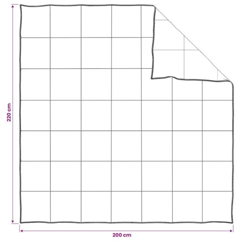 VidaXL Zestaw kołdry Biały 200 x 220 cm Bawełna, bambus, poliester
