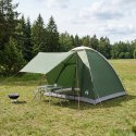 NAMIOT CAMPINGOWY Z DACHEM ZIELONY 2-OSOBOWY POLIESTER I STAL