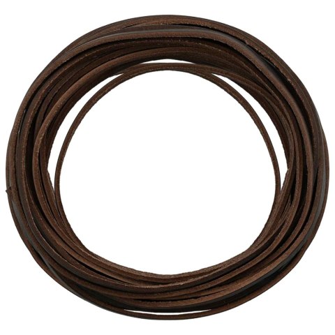 SKÓRZANY PASEK CIEMNY BRĄZ 1000X0,4CM SKÓRA