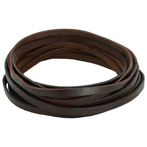 SKÓRZANY PASEK CIEMNY BRĄZ 1000X0,6CM SKÓRA