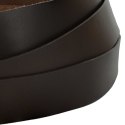 SKÓRZANY PASEK CIEMNY BRĄZ 200X3,5CM SKÓRA