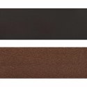SKÓRZANY PASEK CIEMNY BRĄZ 200X4CM SKÓRA