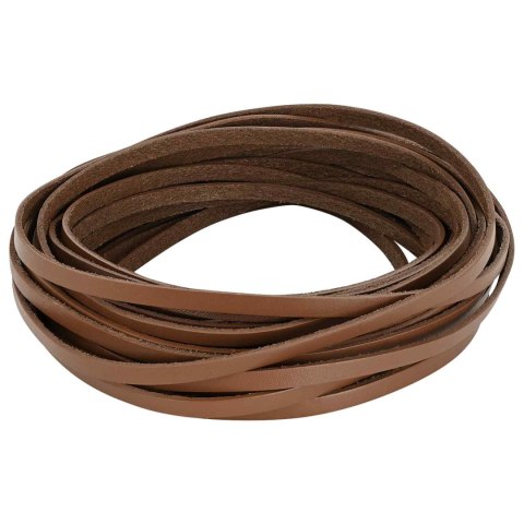 VidaXL Skórzany pasek brązowy 1000 x 0,5 cm Skóra