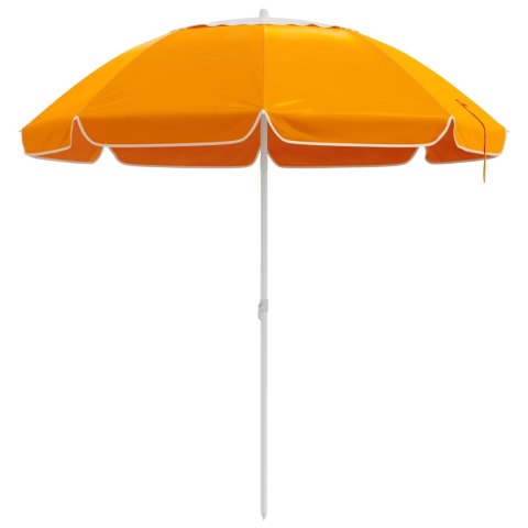 PARASOLKA OGRODOWA 240CM POLIESTER 170T POMARAŃCZOWY