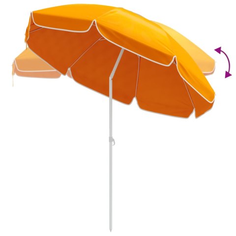 PARASOLKA OGRODOWA 240CM POLIESTER 170T POMARAŃCZOWY