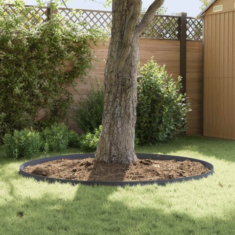 VidaXL Krawężnik do trawnika 10 pcs 103 x 10 cm Stal antracytowy