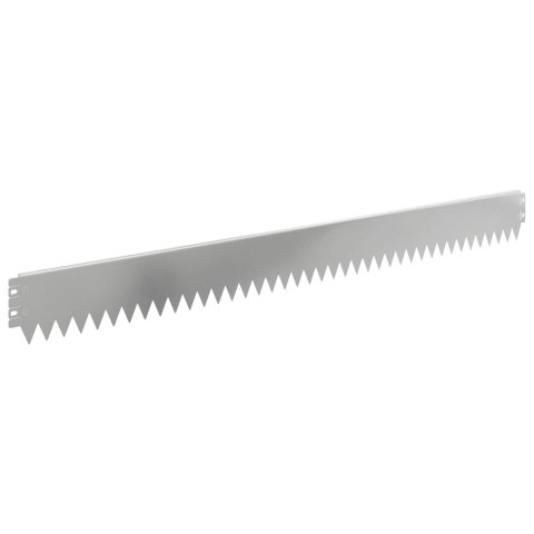 VidaXL Krawężnik do trawnika 10 pcs 103 x 10 cm Stal srebrny