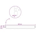 VidaXL Krawężnik do trawnika 10 pcs 103 x 10 cm Stal srebrny