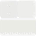 VidaXL Krawężnik do trawnika 10 pcs 103 x 15 cm Stal Biały