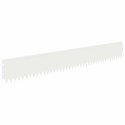 VidaXL Krawężnik do trawnika 10 pcs 103 x 15 cm Stal Biały