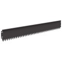 VidaXL Krawężnik do trawnika 10 pcs 103 x 15 cm Stal Czarny