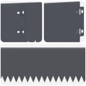 VidaXL Krawężnik do trawnika 10 pcs 103 x 15 cm Stal antracytowy