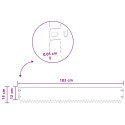 VidaXL Krawężnik do trawnika 10 pcs 103 x 15 cm Stal antracytowy