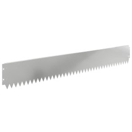 VidaXL Krawężnik do trawnika 10 pcs 103 x 15 cm Stal srebrny