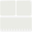 VidaXL Krawężnik do trawnika 10 pcs 103 x 20 cm Stal Biały