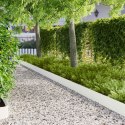 VidaXL Krawężnik do trawnika 10 pcs 103 x 20 cm Stal Biały