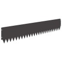 VidaXL Krawężnik do trawnika 10 pcs 103 x 20 cm Stal Czarny