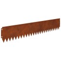 VidaXL Krawężnik do trawnika 10 pcs 103 x 20 cm Stal Rdzawy