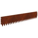 VidaXL Krawężnik do trawnika 10 pcs 103 x 20 cm Stal Rdzawy