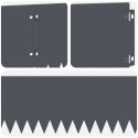 VidaXL Krawężnik do trawnika 10 pcs 103 x 20 cm Stal antracytowy