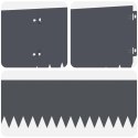 VidaXL Krawężnik do trawnika 10 pcs 103 x 20 cm Stal antracytowy