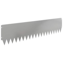 VidaXL Krawężnik do trawnika 10 pcs 103 x 25 cm Stal srebrny